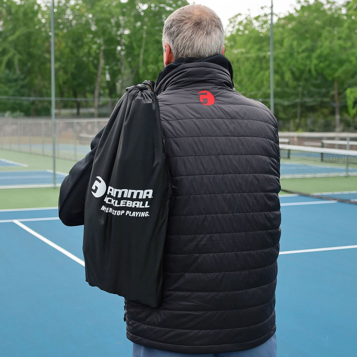 GAMMA 11' Portable Pickleball Practice Net Set In Bag