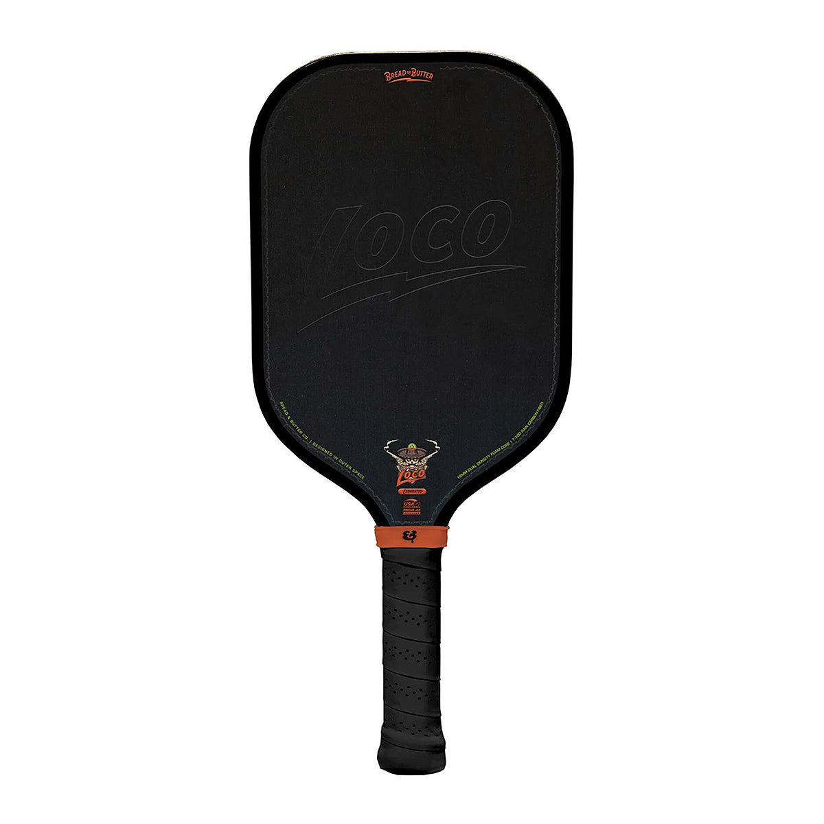 Bread & Butter Loco 16mm Elongated Pickleball Paddle Black