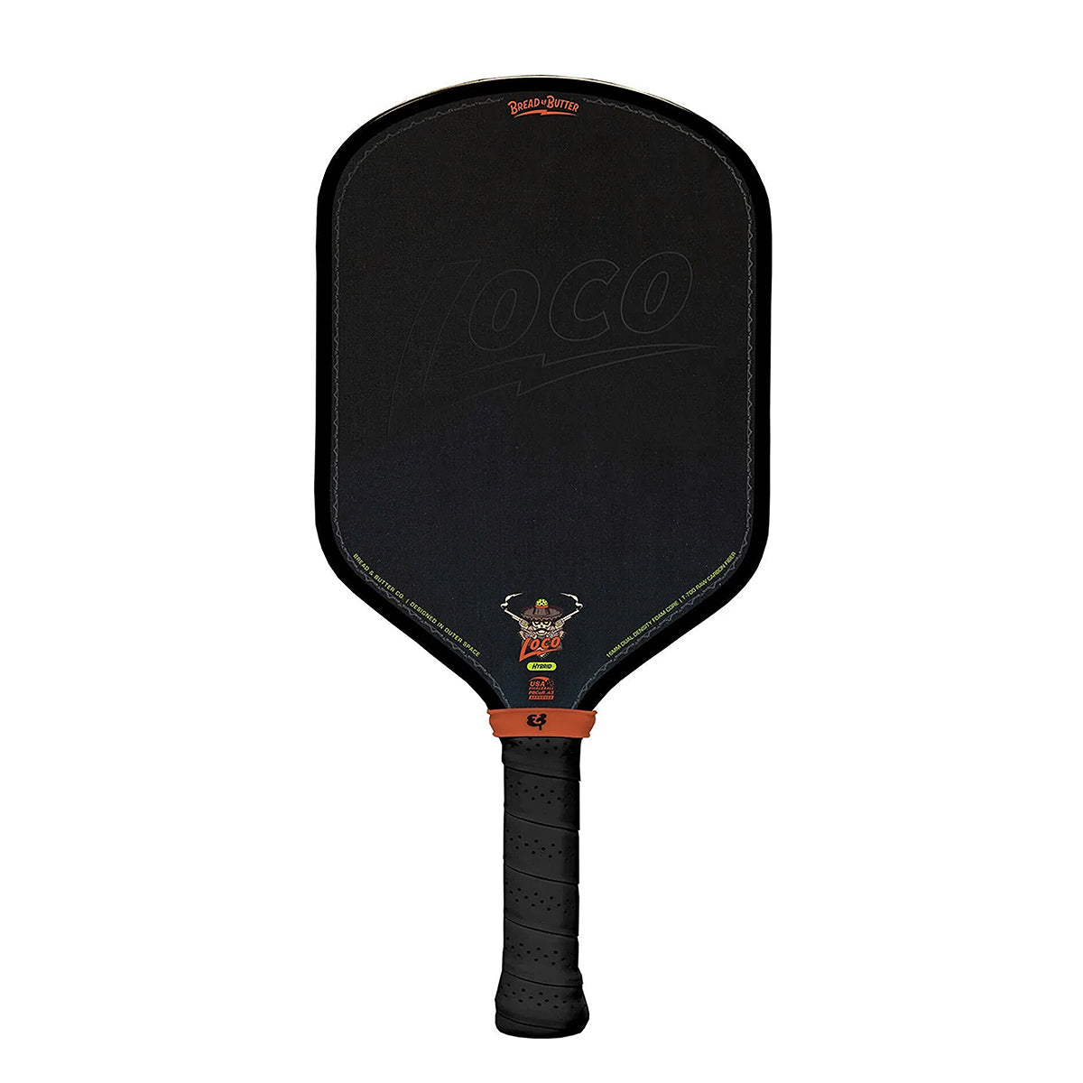 Bread & Butter Loco 16mm Hybrid Pickleball Paddle Black
