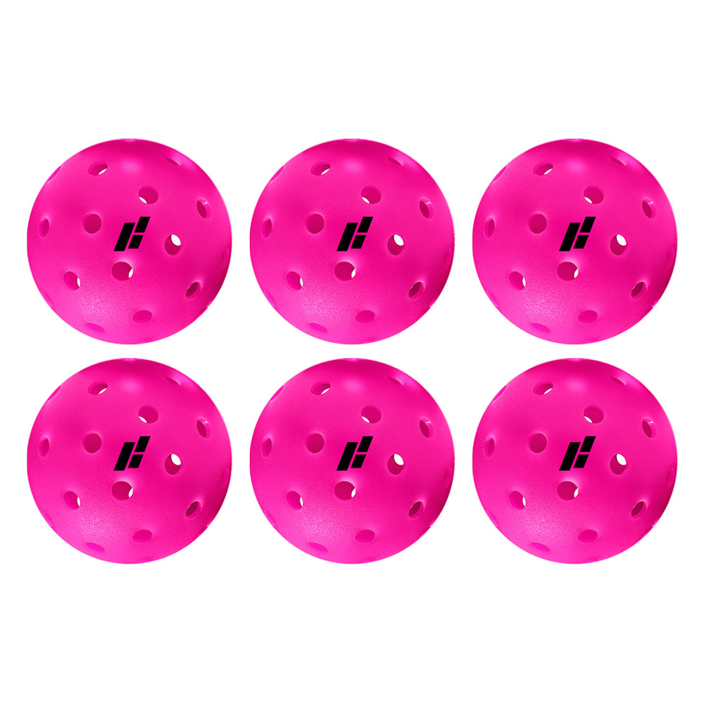 CORE Impact Pickleballs Pink 6-Pack