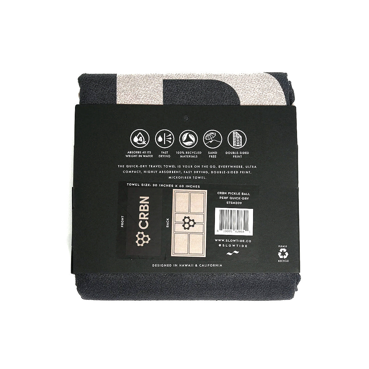 CRBN Performance Quick-Dry Towel Folded