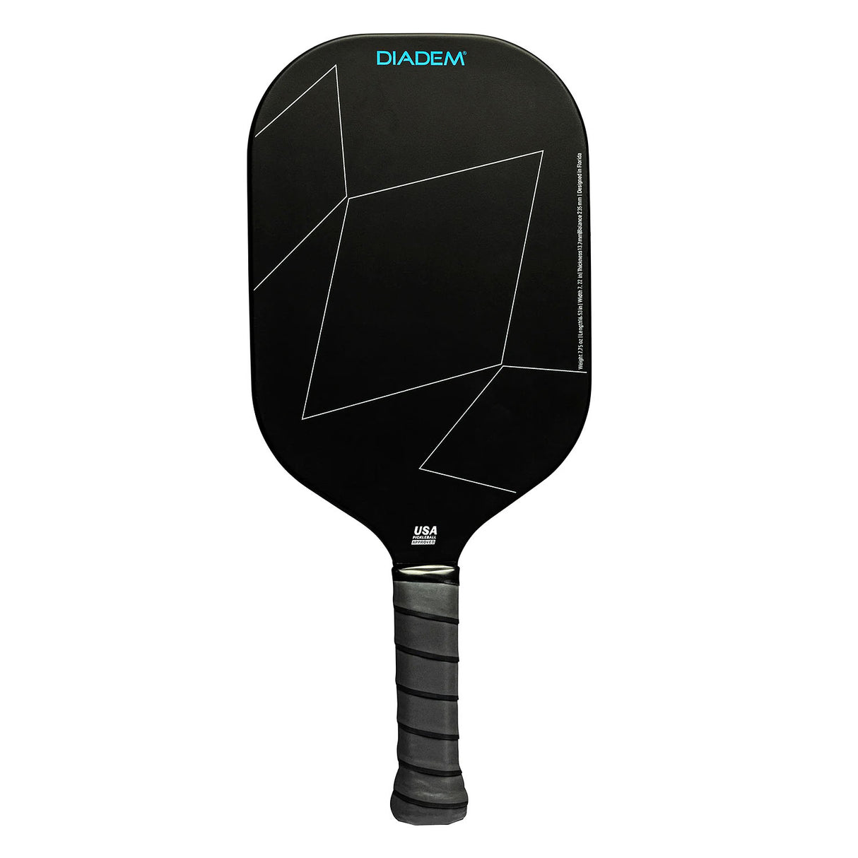 Diadem A52 Pickleball Paddle Blue Back