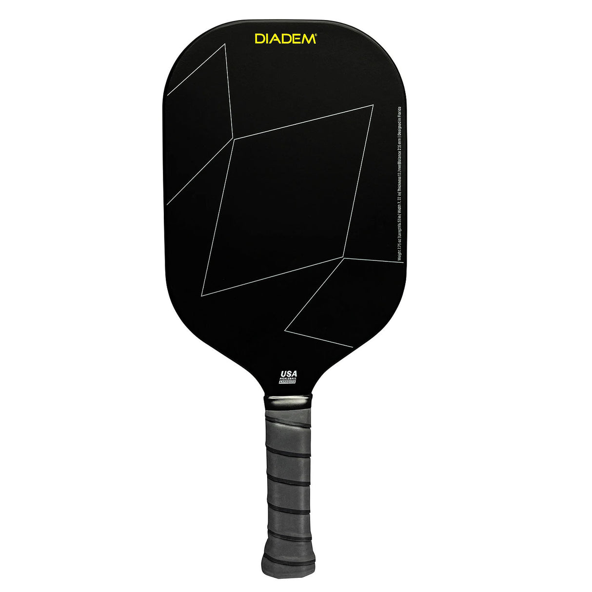 Diadem A52 Pickleball Paddle Yellow Back