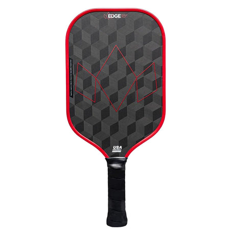 Diadem Edge 18k Carbon Fiber Pickleball Paddle Red - Back
