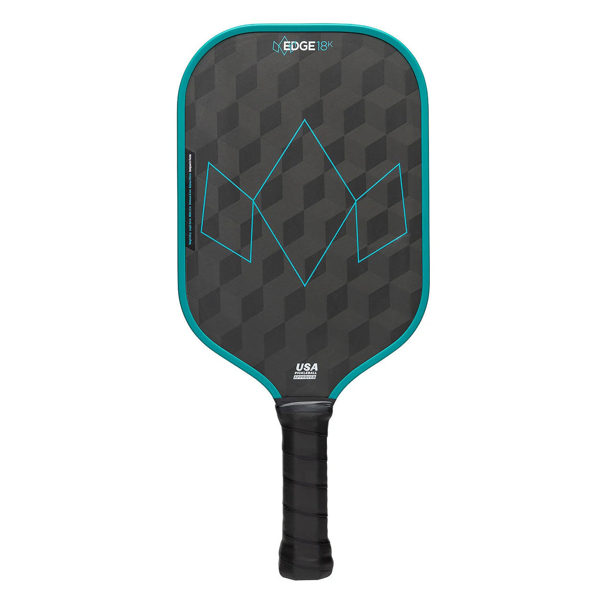 Diadem Edge 18k Power Pro Pickleball Paddle - Teal back