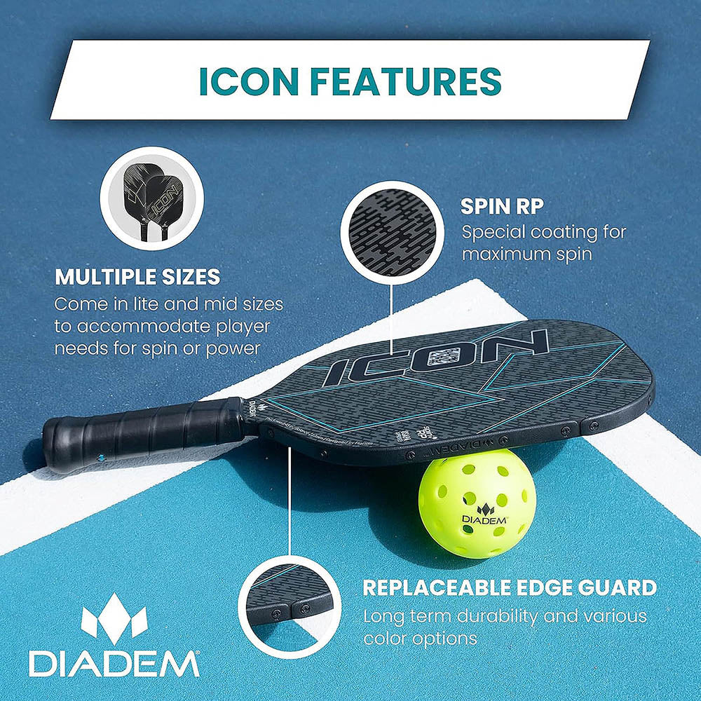 Diadem Icon V1 Graphite Pickleball Paddle features