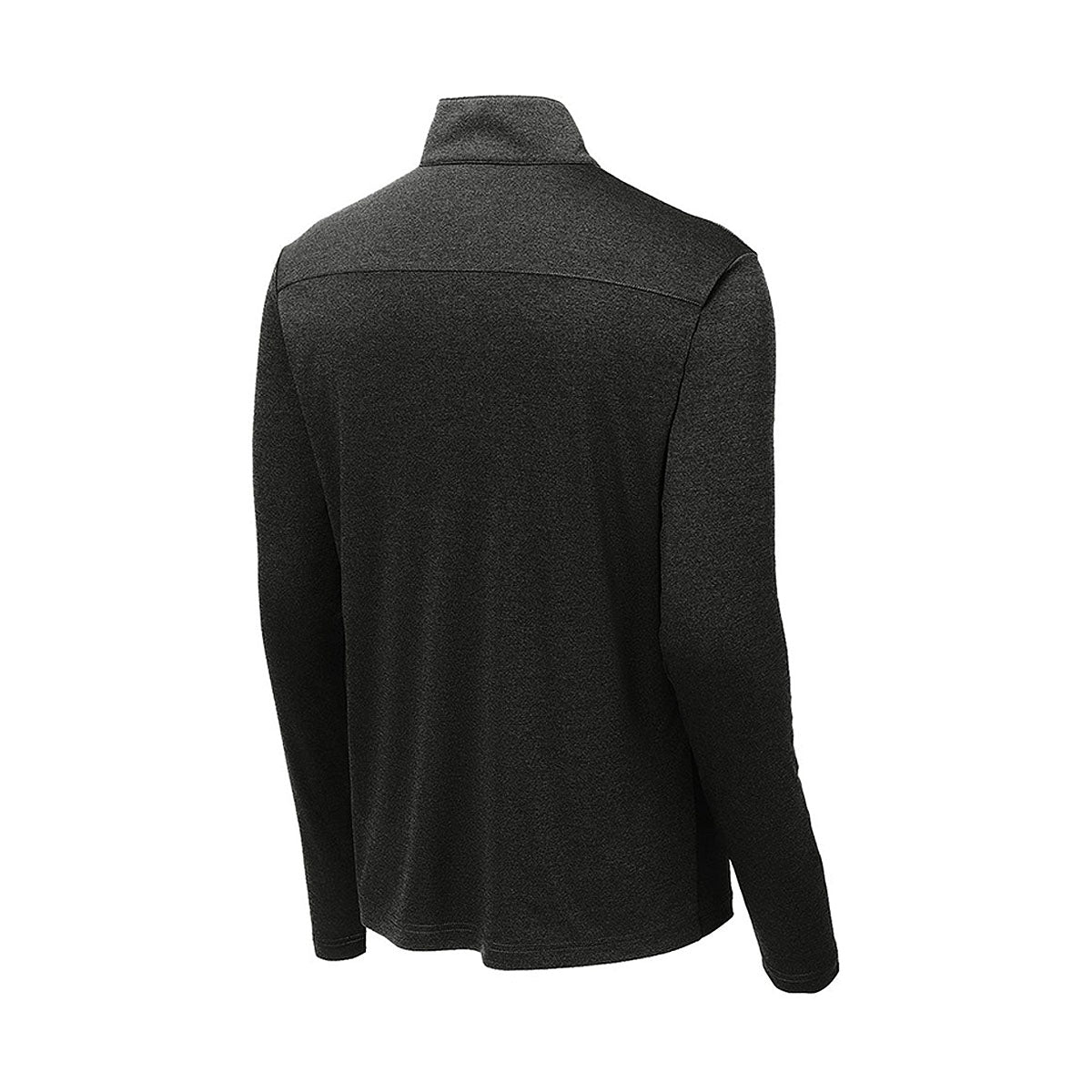 Diadem Mens Performance Quarter Zip Pullover Black Back View