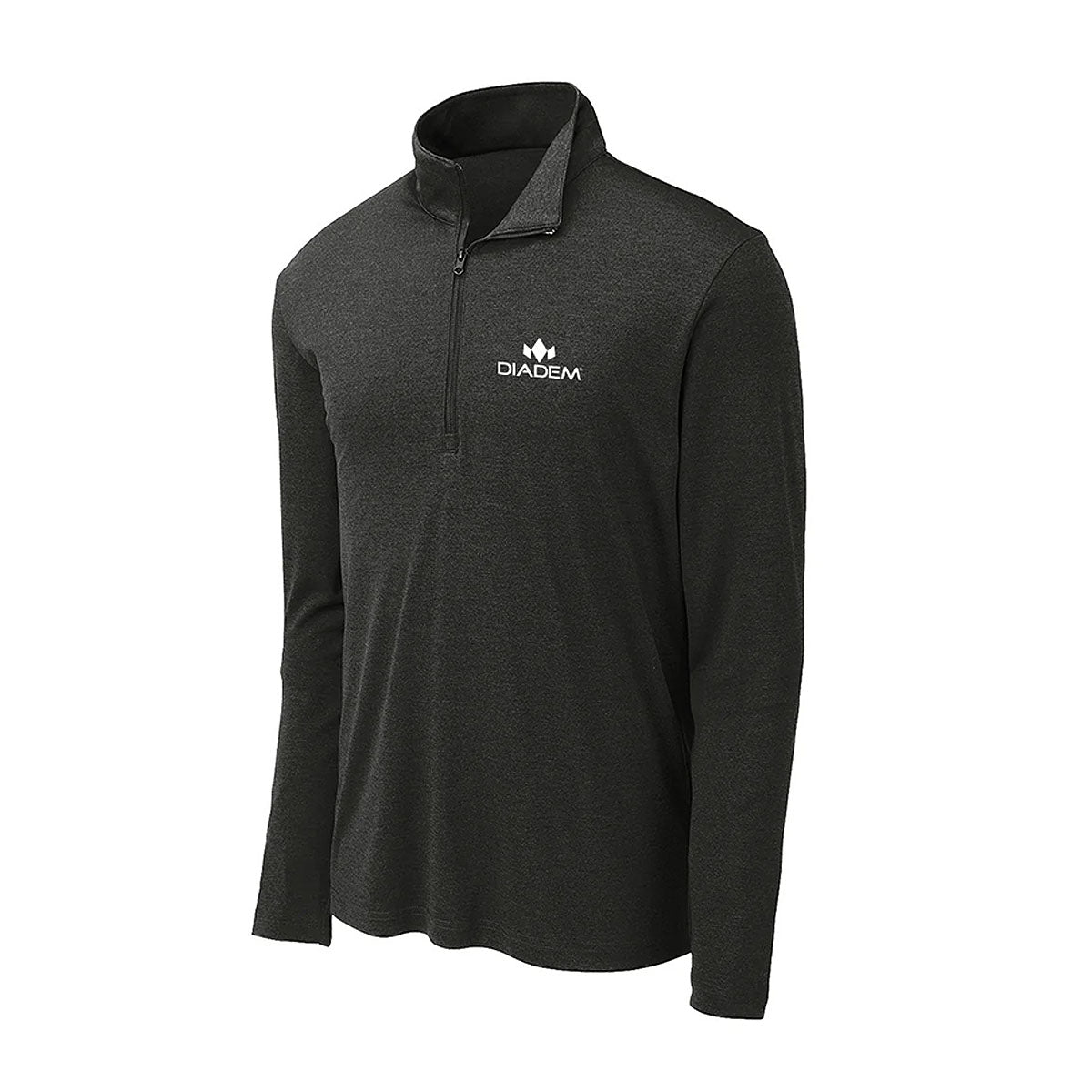 Diadem Mens Performance Quarter Zip Pullover Black