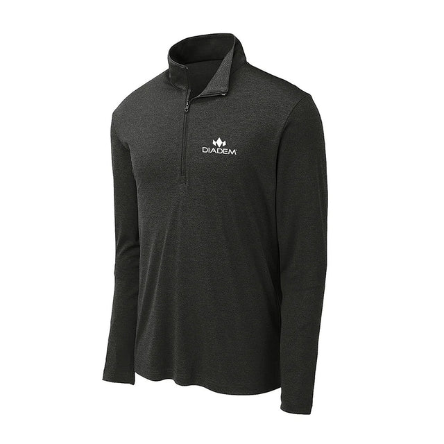 Diadem Mens Performance Quarter Zip Pullover Black