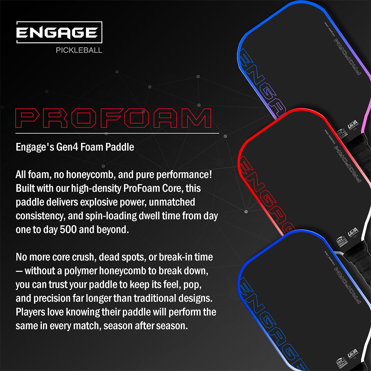 Engage ProFoam Pickleball Paddle Gen4