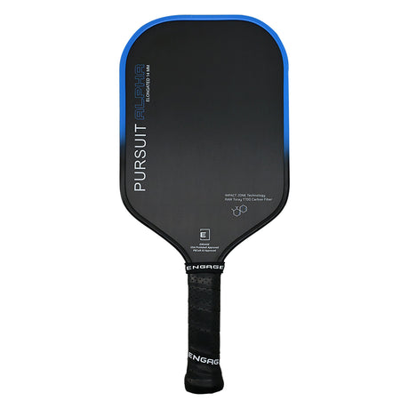 Engage Alpha Elongated Pickleball Paddle Blue 14mm Front