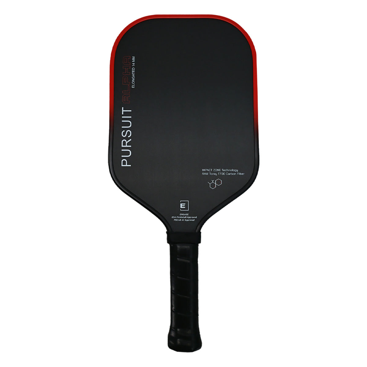 Engage Alpha Elongated Pickleball Paddle Red 14mm Front