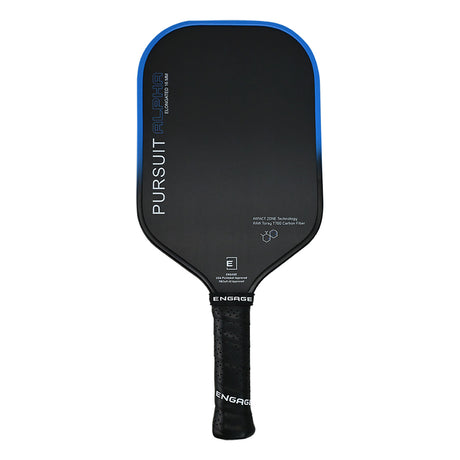 Engage Alpha Elongated Pickleball Paddle Blue 16mm Front