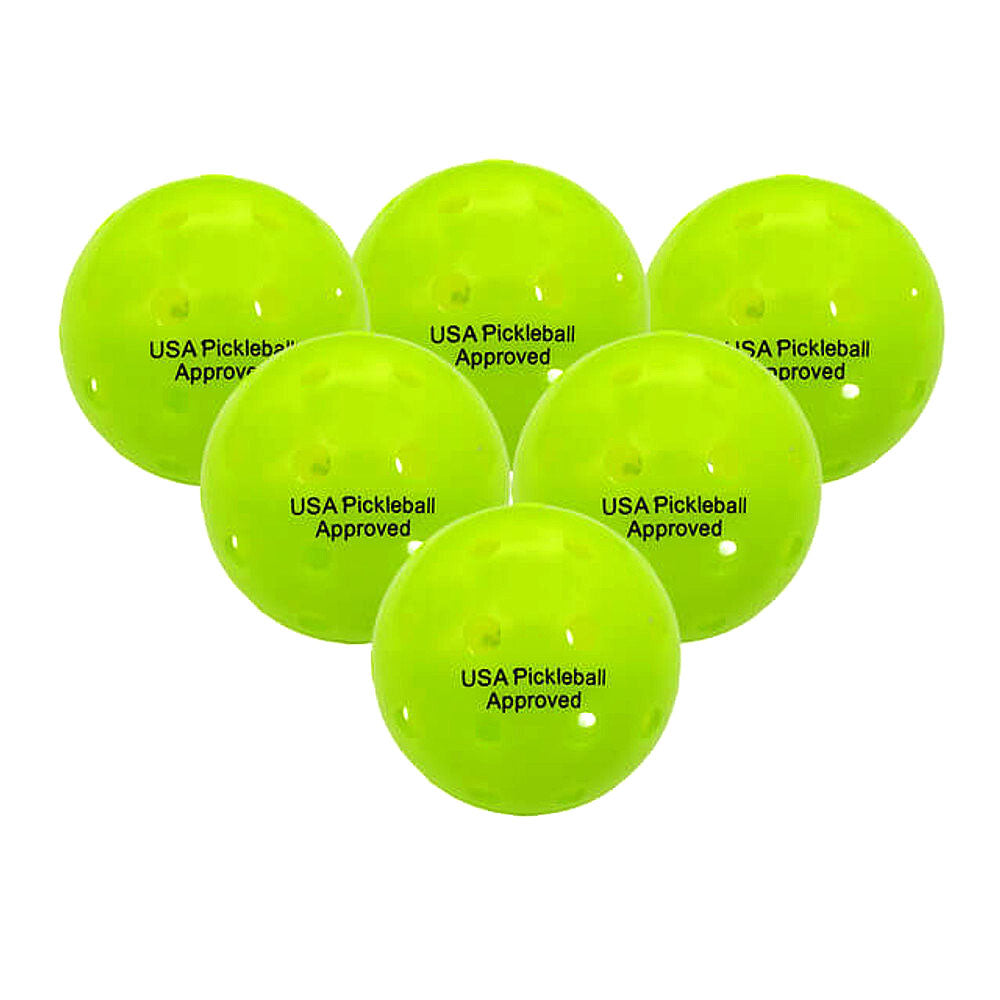 Engage Tour Neon 2.0 Outdoor Pickleballs 6 Pack
