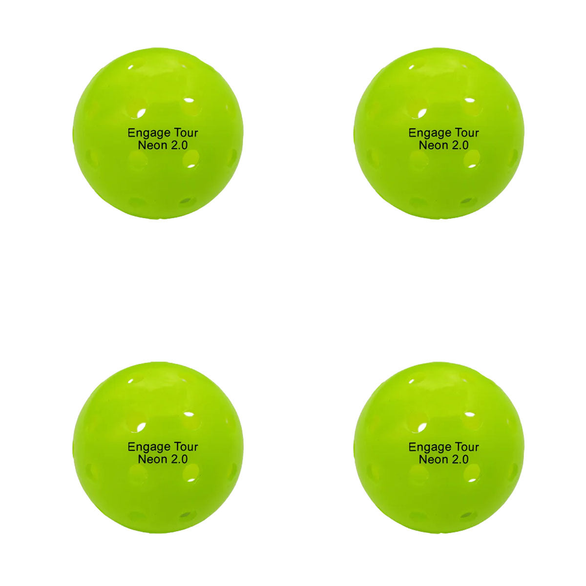 Engage Tour Neon 2.0 Pickleball 4 Pack