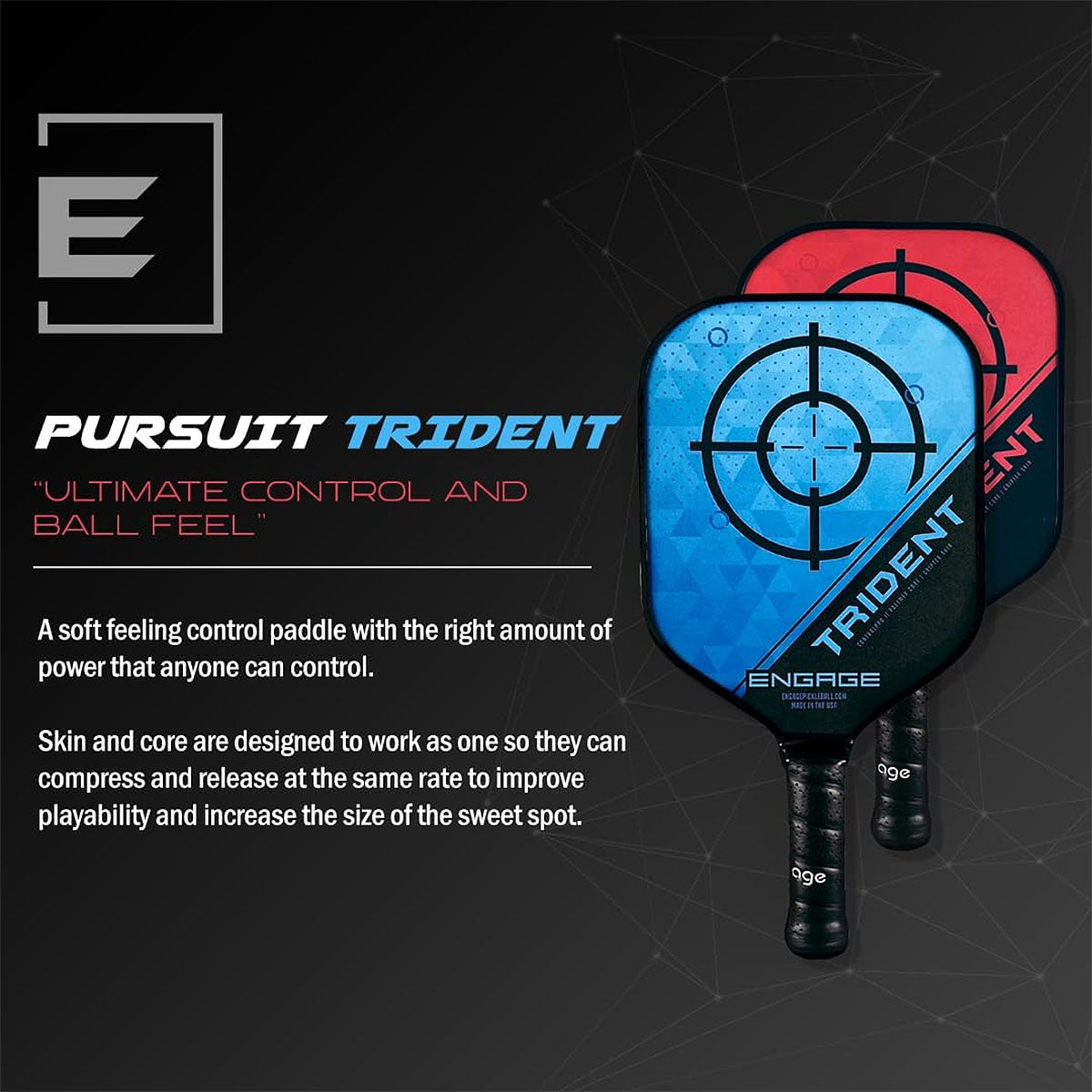 Engage Trident Pickleball Paddle Features