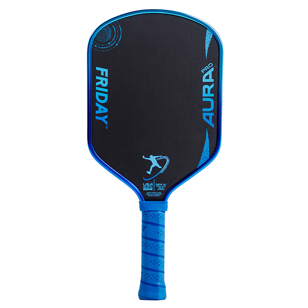 Friday Aura Pro Hybrid Pickleball Paddle Metallic Cobalt