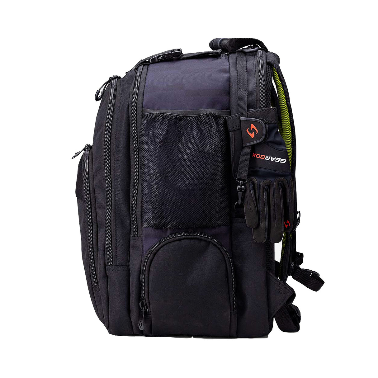 Gearbox Core Pickleball Backpack Black/Yellow Side