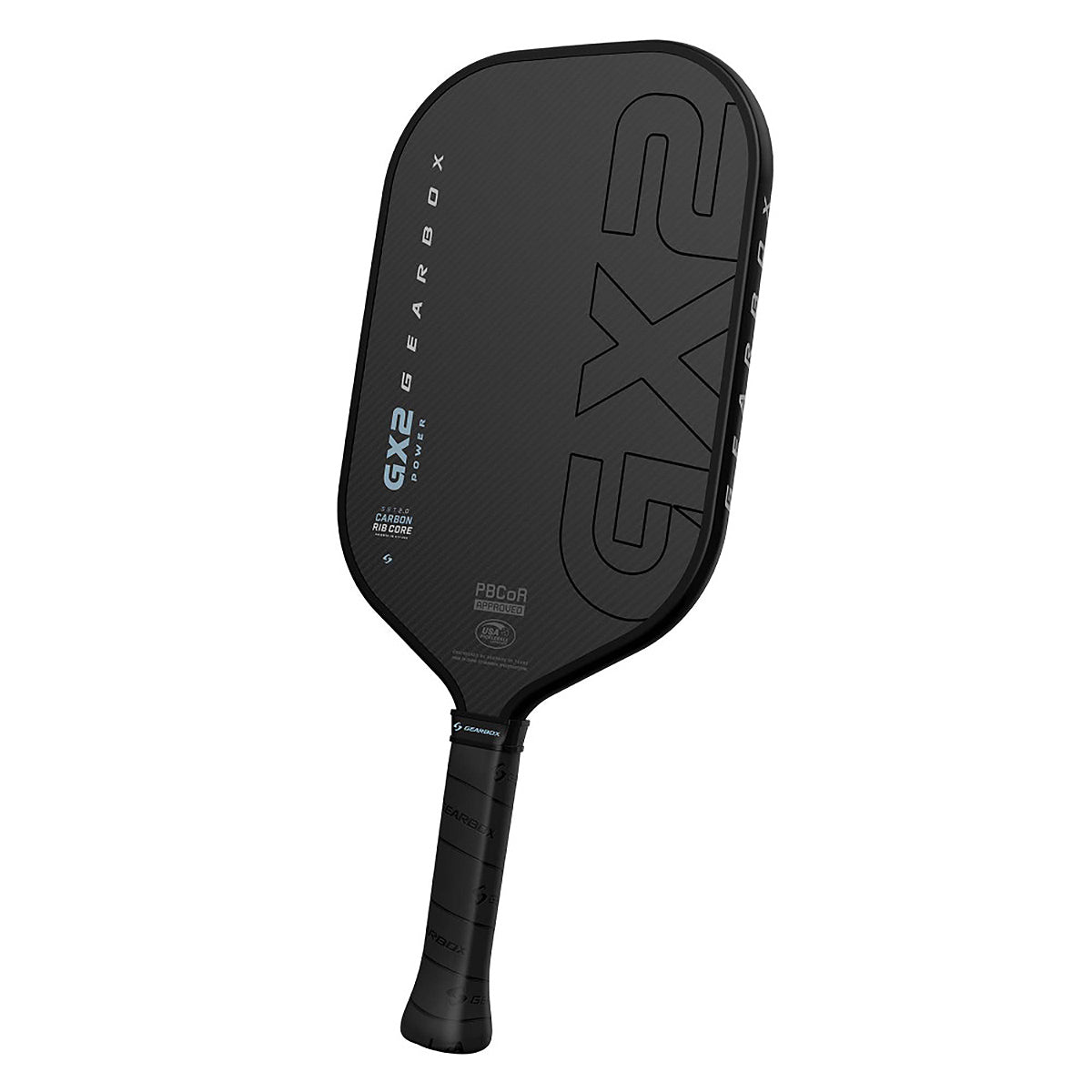 Gearbox GX2 Power Elongated 16mm Pickleball Paddle Angle