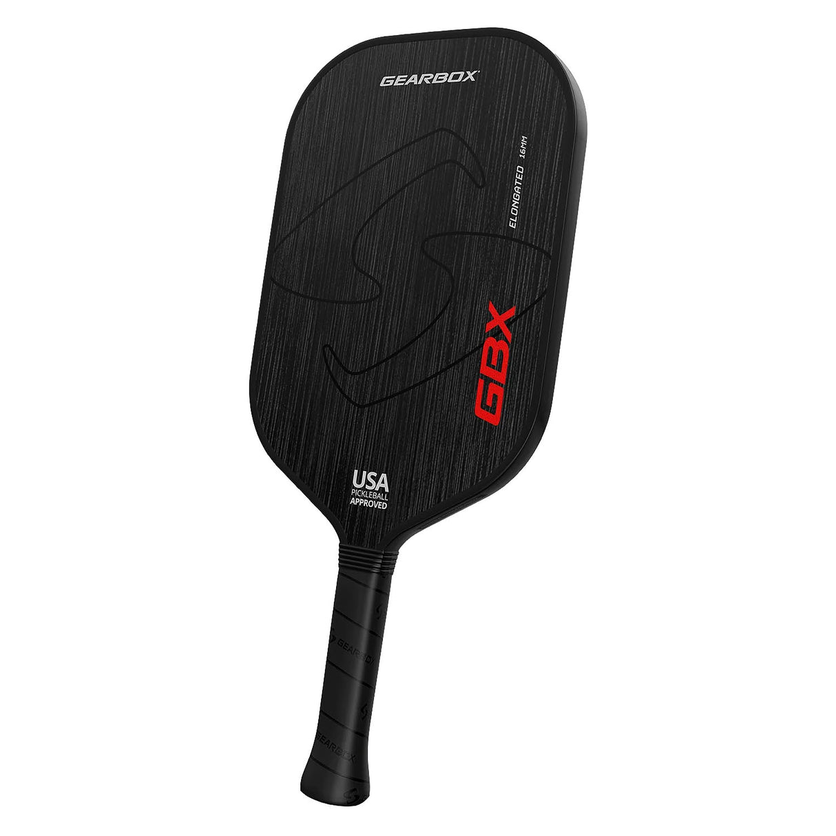 Gearbox GBX Carbon Fiber Pickleball Paddle Side View
