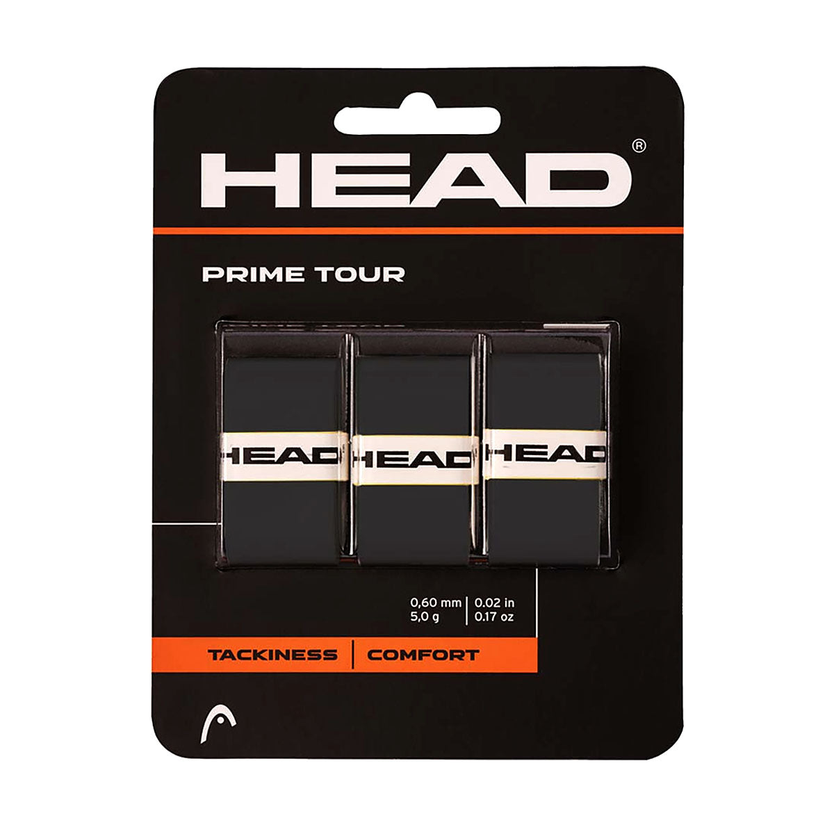 HEAD Prime Tour Pickleball Overgrip - 3-Pack Black
