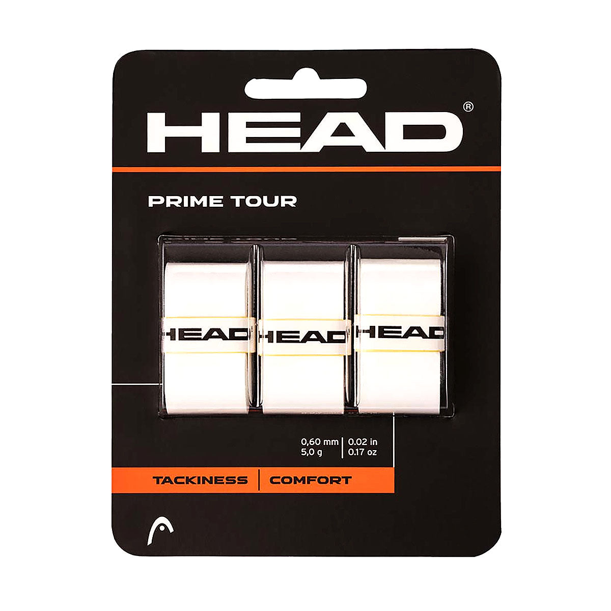 HEAD Prime Tour Pickleball Overgrip - 3-Pack White
