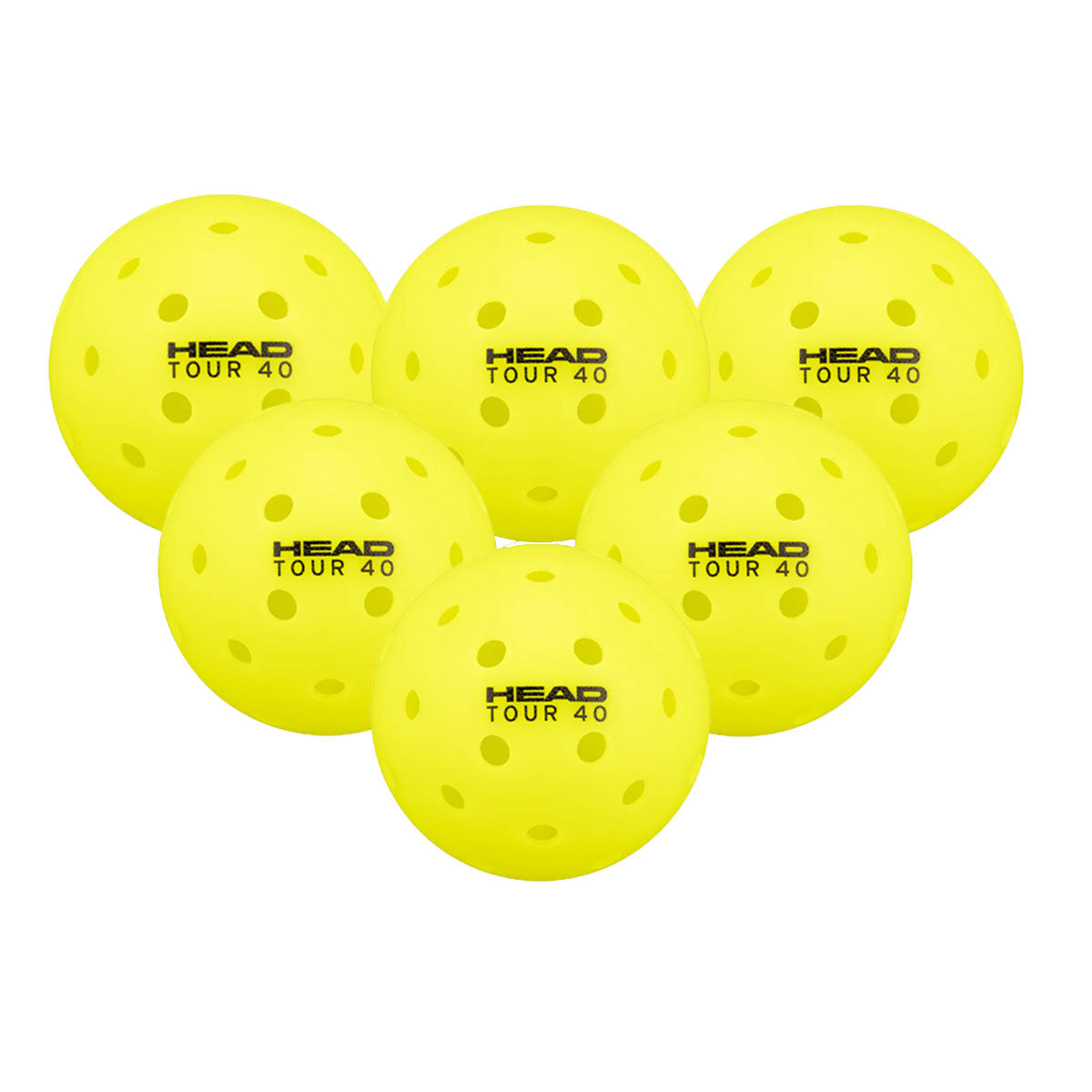 Head Tour 40 Outdoor Pickleball 6 Pack