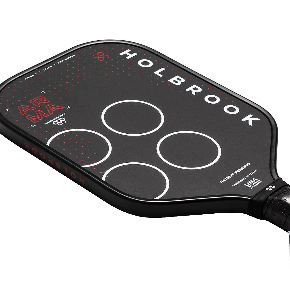 Holbrook Arma T CF 14mm Elongated Pickleball Paddle Angle