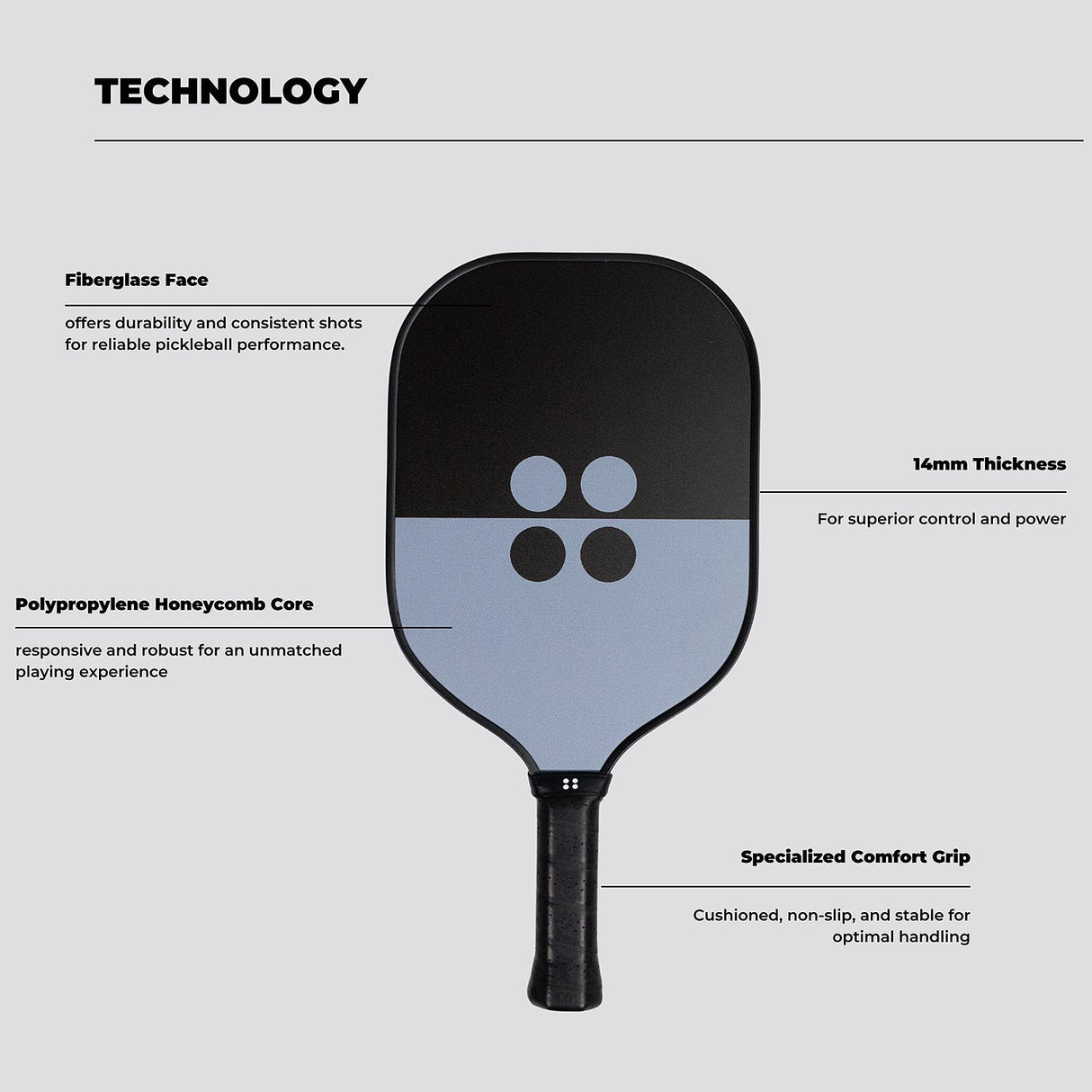 Holbrook Midnight Pickleball Paddle