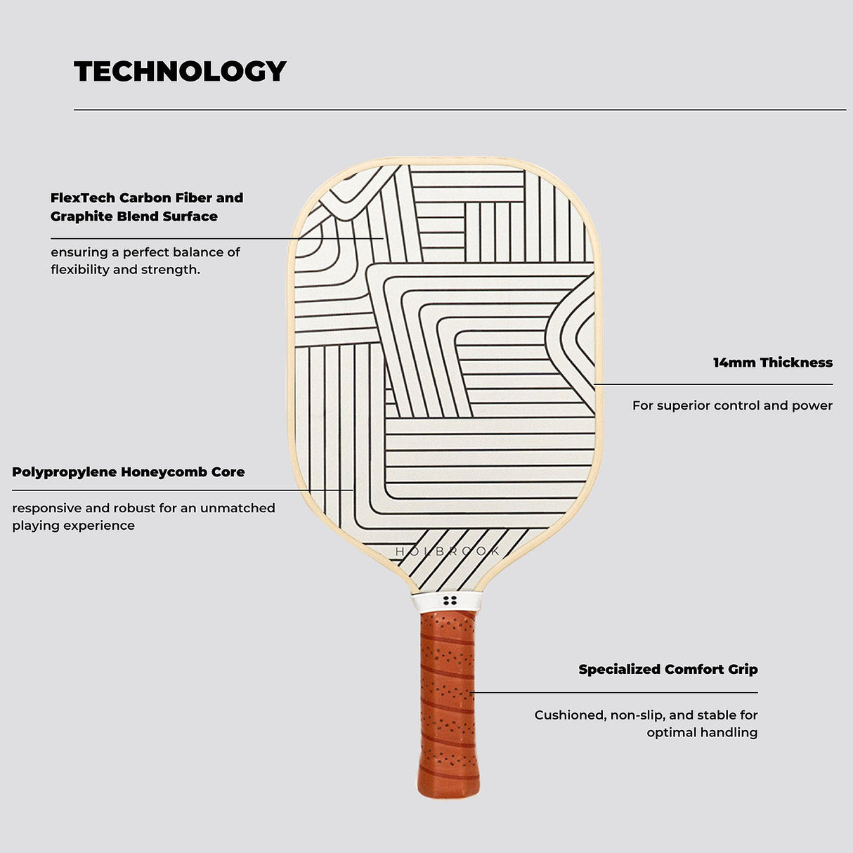 Holbrook SoHo Performance Pickleball Paddle Specs