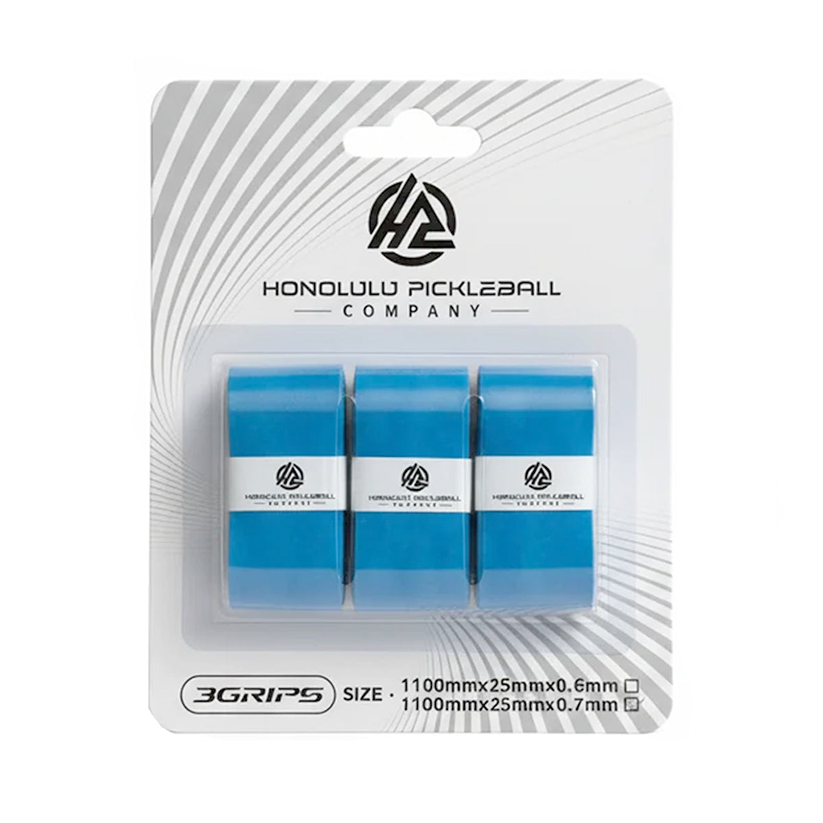 Honolulu Pickleball Paddle Overgrip Wrap 3-Pack Light Blue