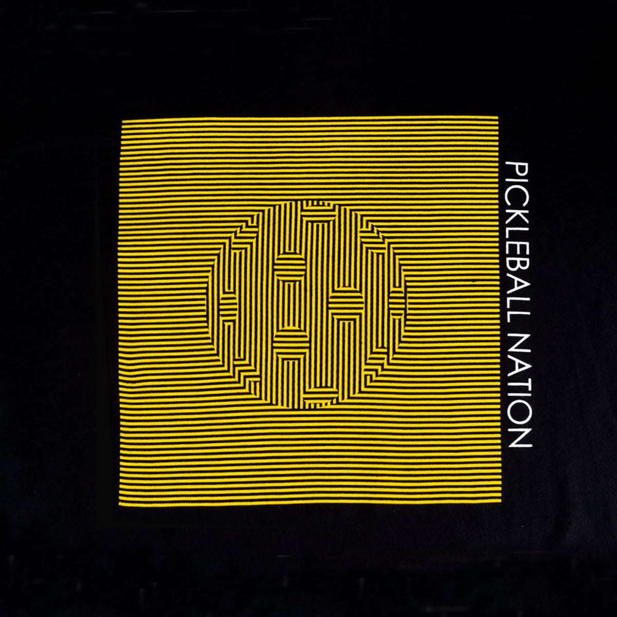 Ball Illusion Pickleball Nation Graphic T-Shirt Logo