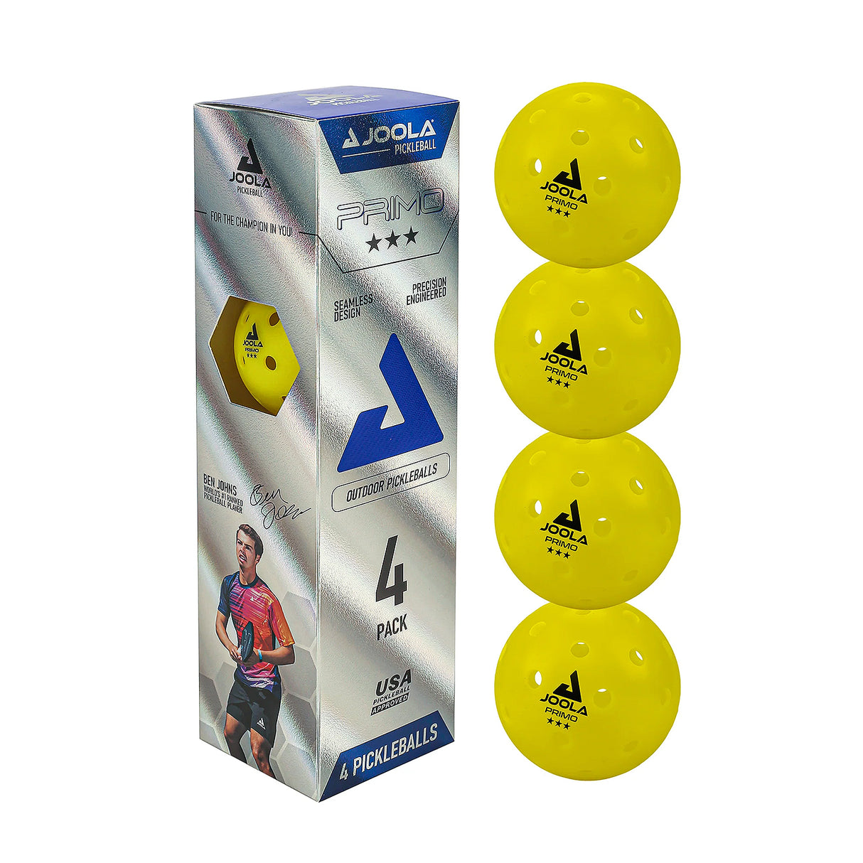 JOOLA Primo Pickleballs 4 Pack