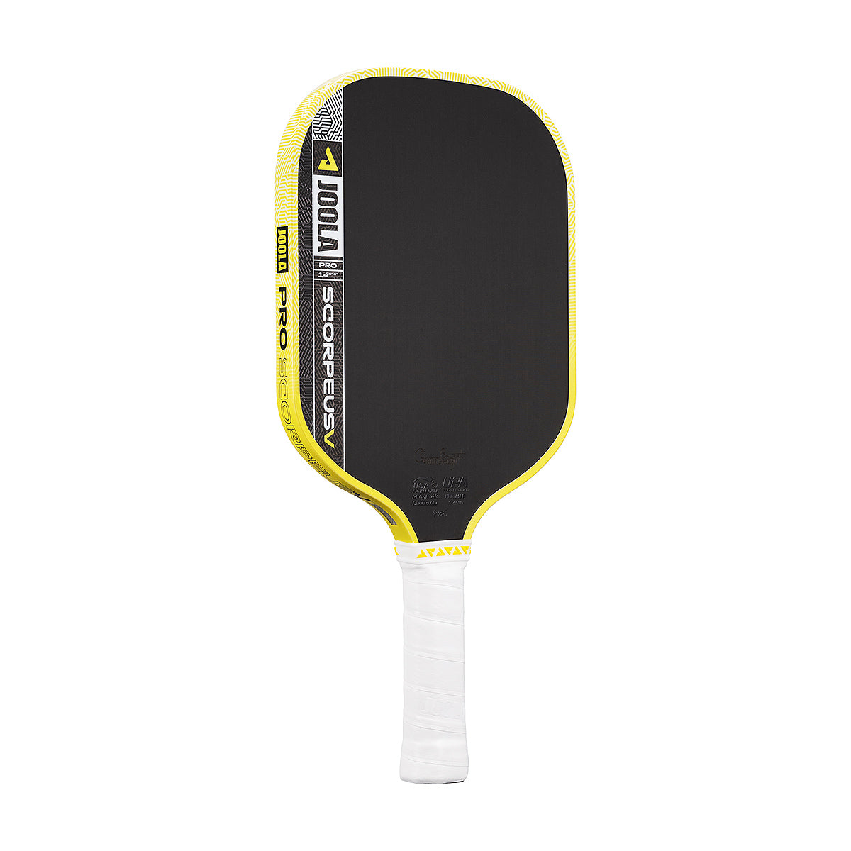 JOOLA Anna Bright Scorpeus Pro V 14mm Pickleball Paddle Angle