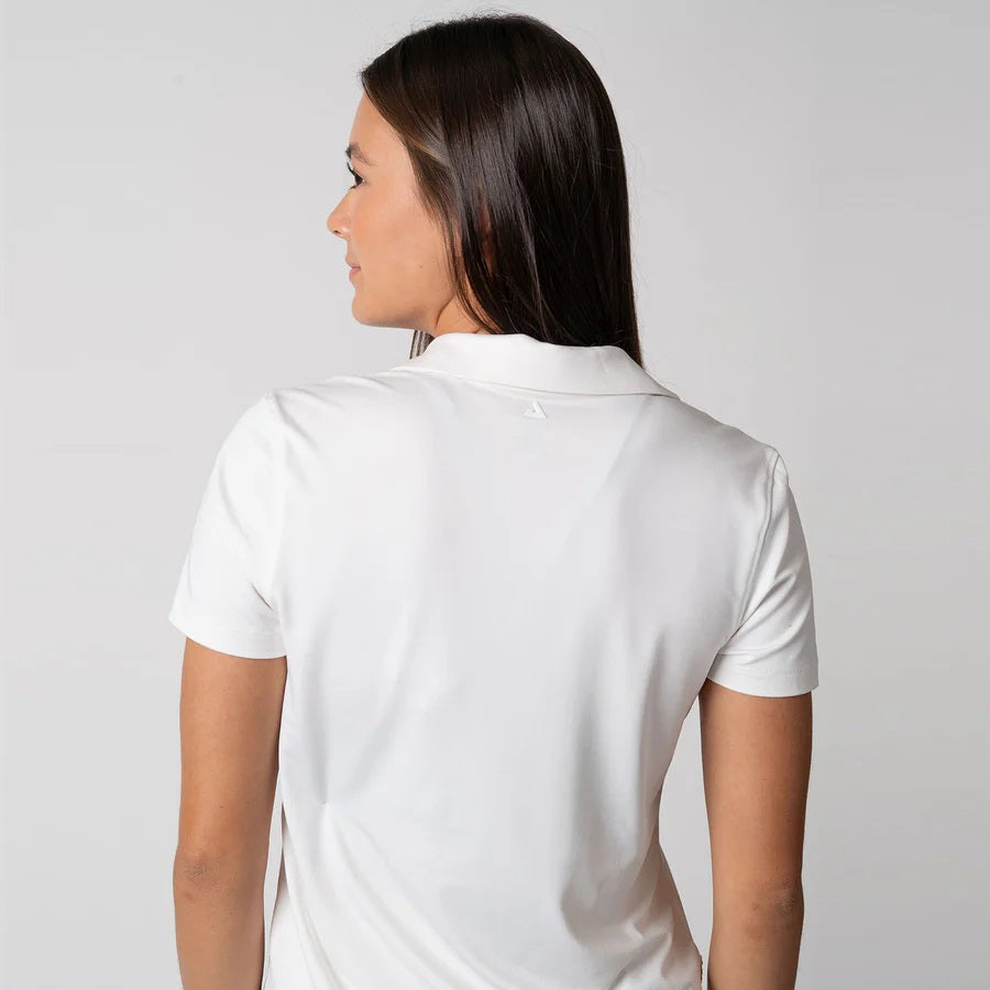 oola Womens Club Polo White Back