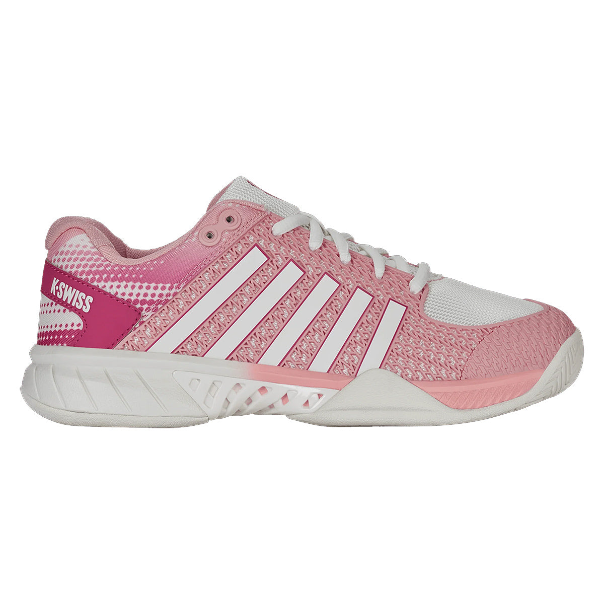 K-Swiss Women’s Express Light Pickleball Shoe Raspberry Sorbet/Cloud Dancer Front
