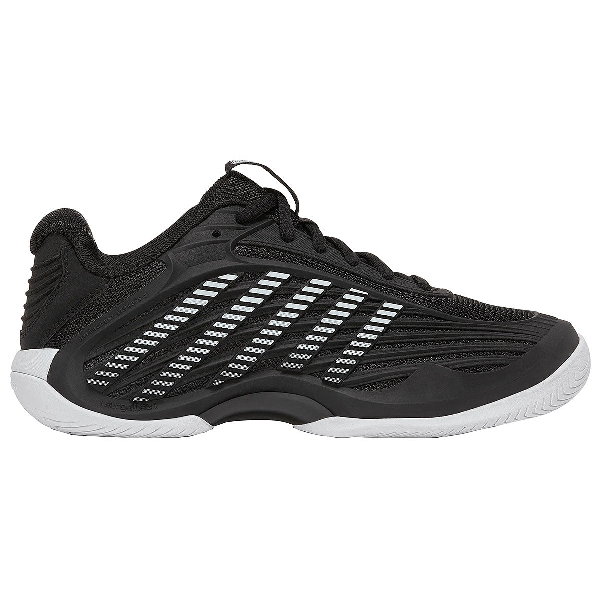 K-Swiss Women’s Hypercourt Express 3 Black White Front