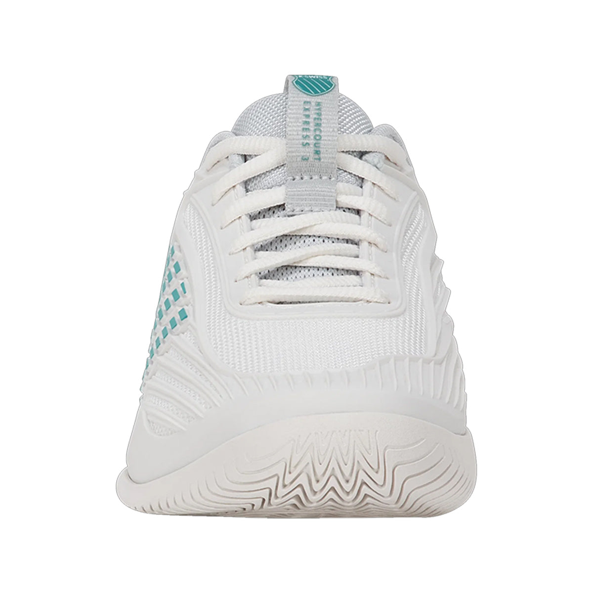 K-Swiss Women’s Hypercourt Express 3 Blanc De Blanc/Glacier Gray/Baltic Laces