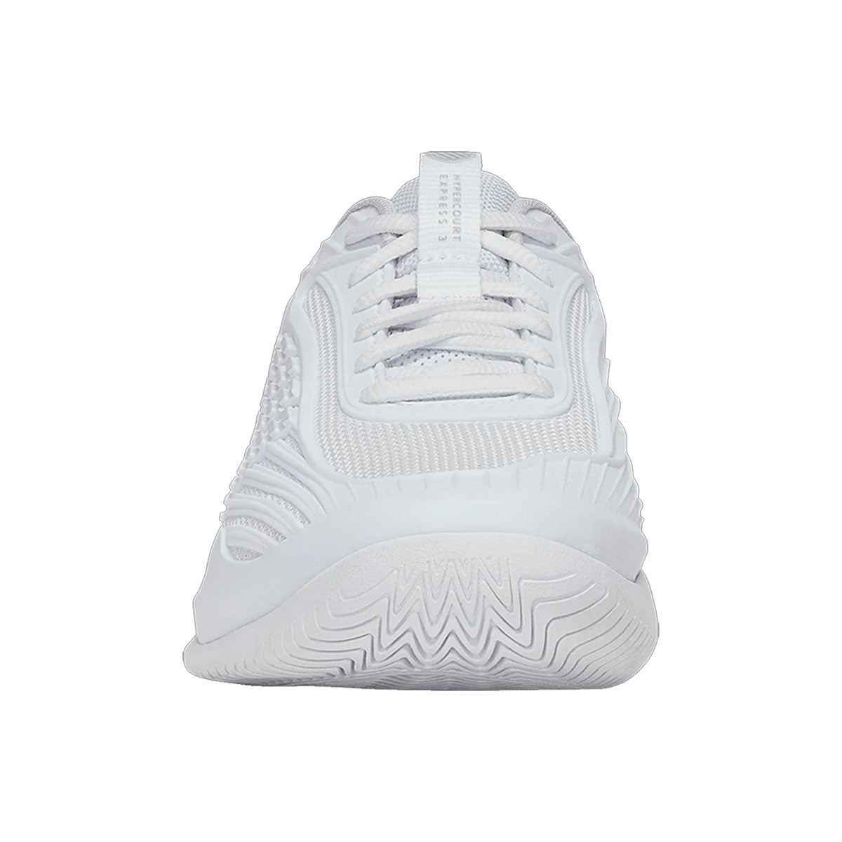 K-Swiss Women’s Hypercourt Express 3 White Dawn Blue Silver Laces