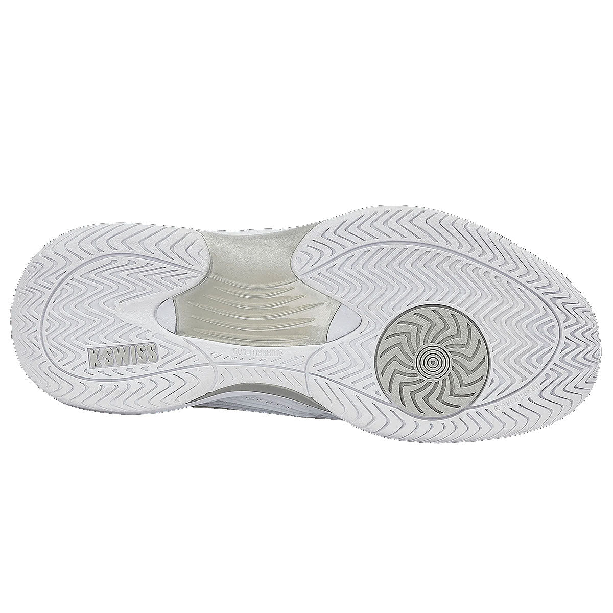K-Swiss Women’s Hypercourt Express 3 White Dawn Blue Silver Sole