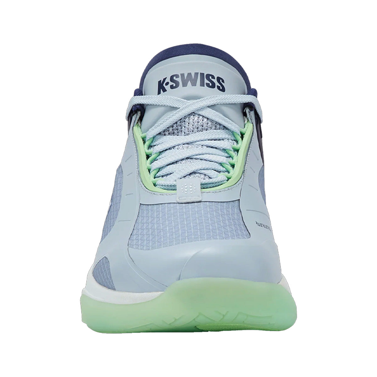 K-Swiss K-Frame Men’s Pickleball Shoes Arctic Ice Oceana Patina Green Laces