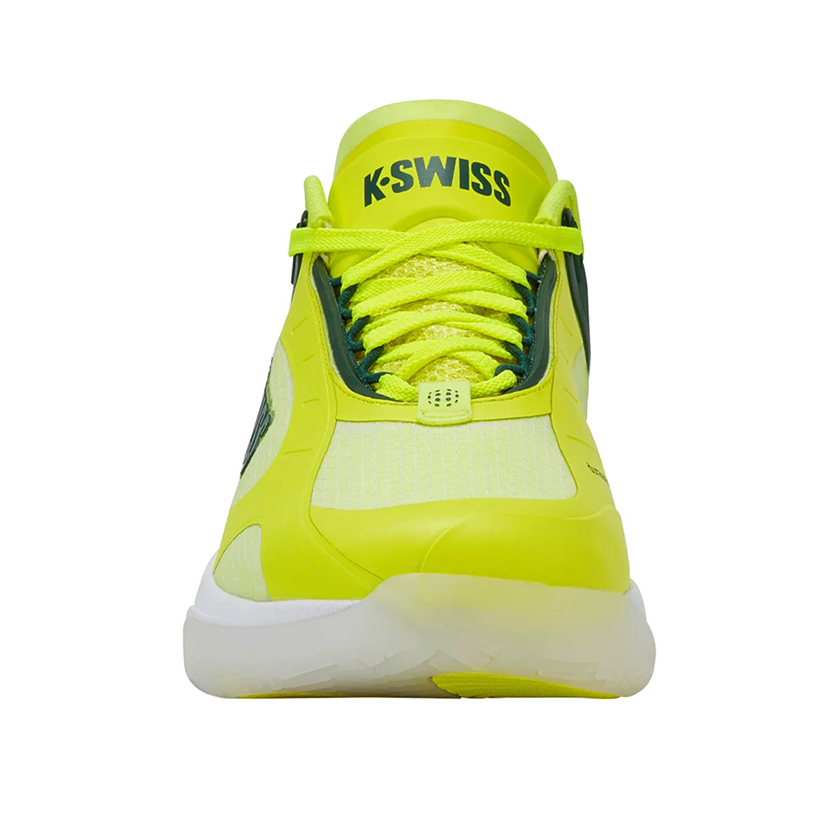 K-Swiss K-Frame Men’s Pickleball Shoes Neon Lime Eden White Laces