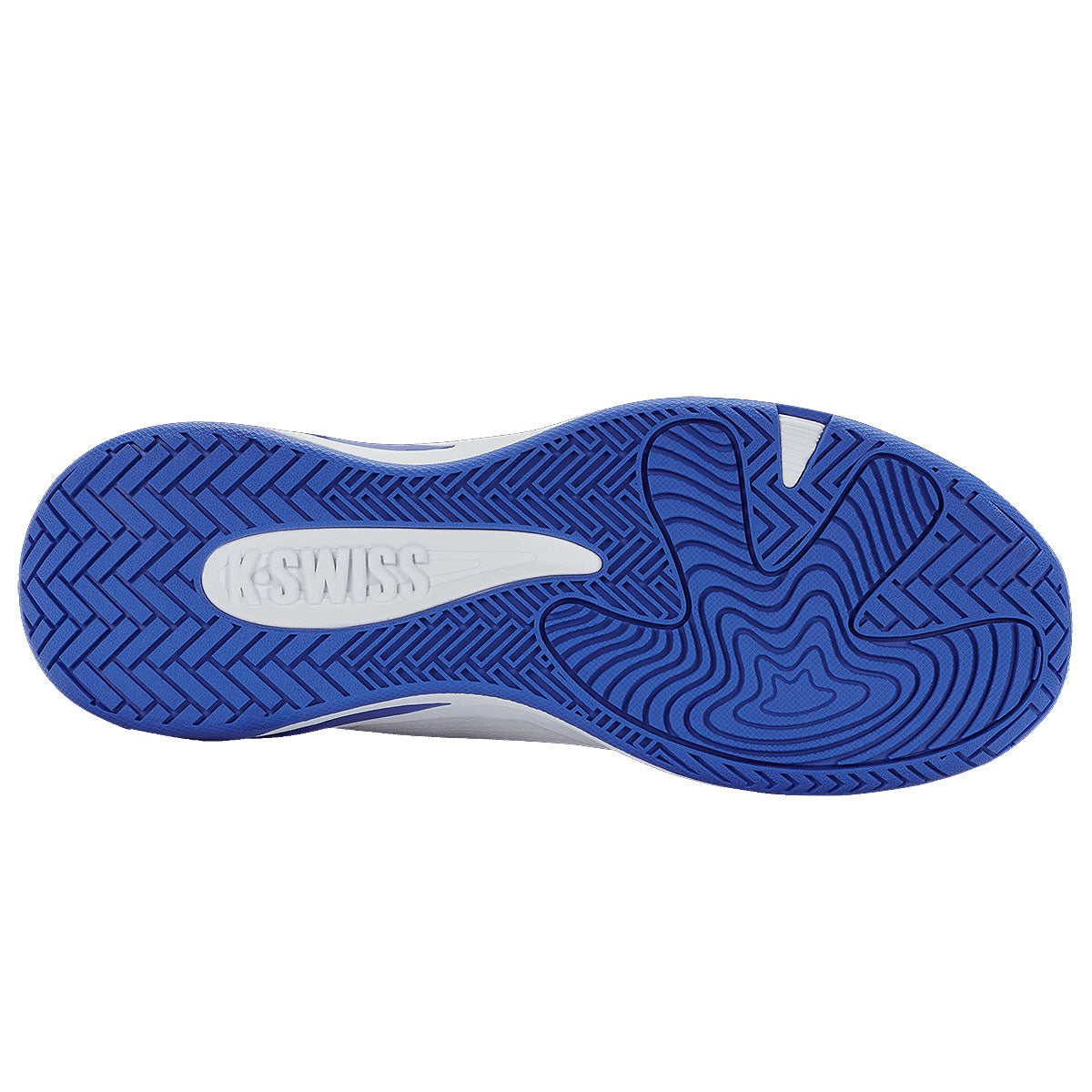 K-Swiss K-Frame Men’s Pickleball Shoes White Dazzling Blue Sole