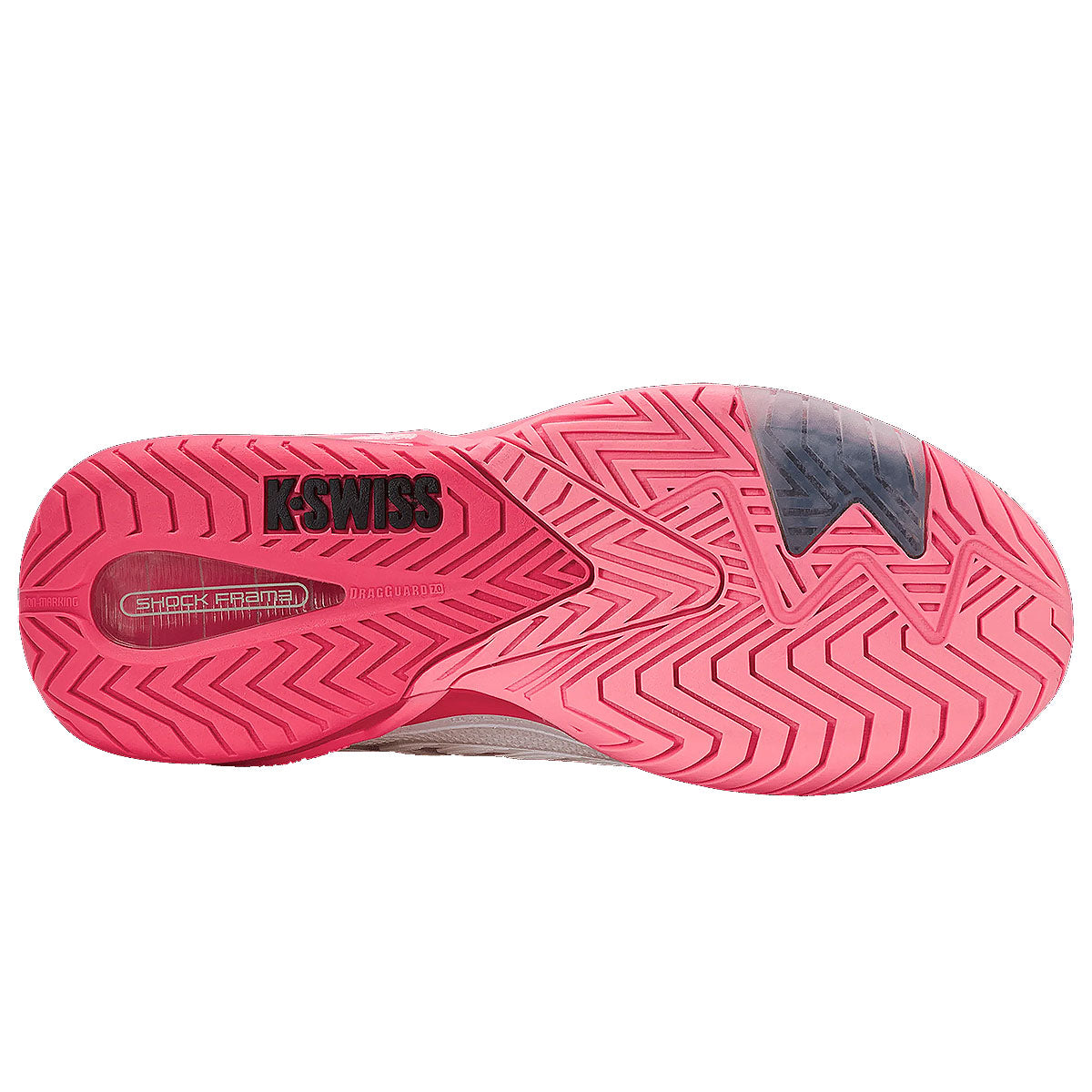 K-Swiss Women's Ultrashot 4 Pickleball Shoe Neon Pink Sole