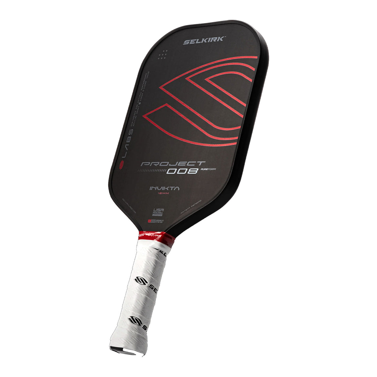 Selkirk LABS Project 008 Invikta 16mm Pickleball Paddle Angle