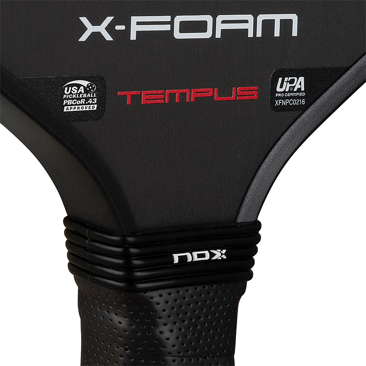 NOX X-Foam Tempus Widebody 16mm Pickleball Paddle Branding