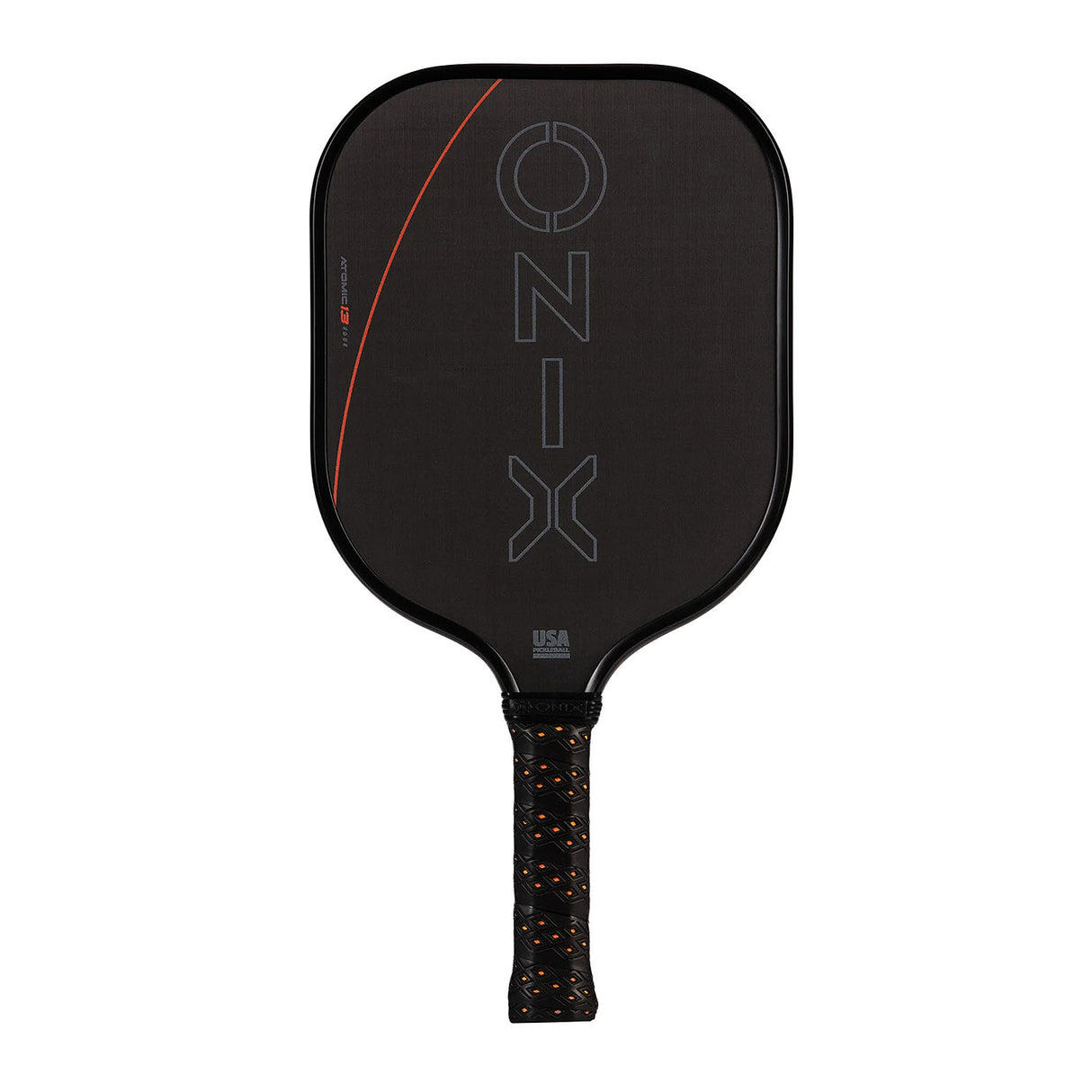 Onix Evoke Premiere Pro Raw Carbon Pickleball Paddle orange back