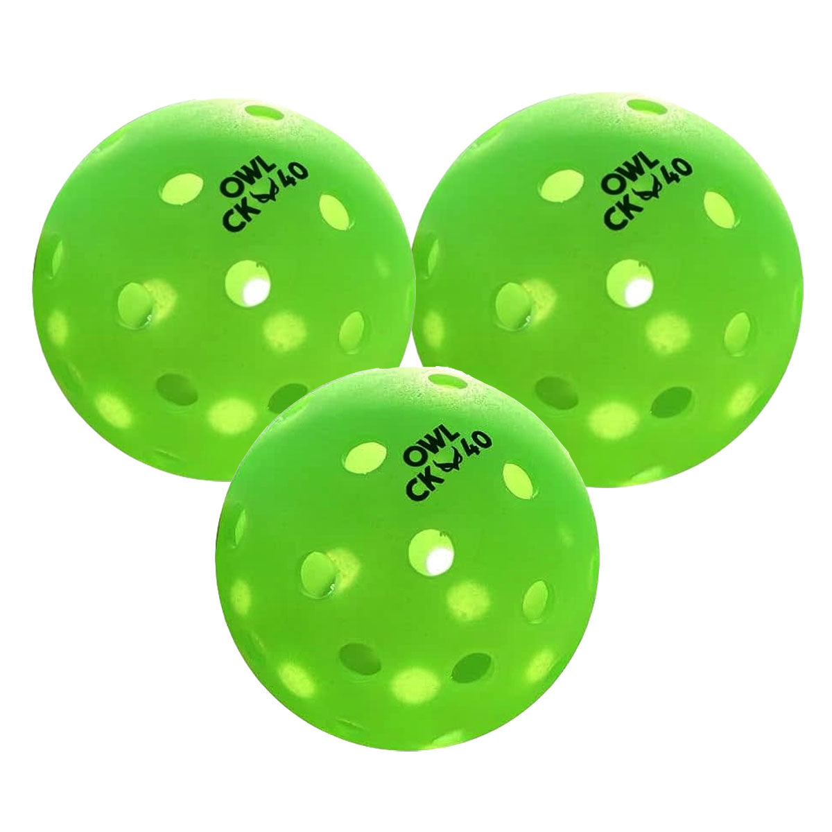 Owl CK-40 Outdoor Pickleballs 3 Pack