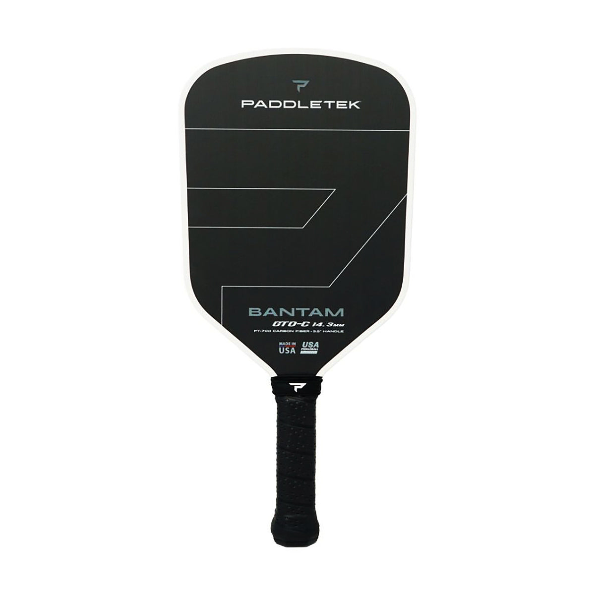 Paddletek Bantam GTO-C 14.3mm Pickleball Paddle Titanium White Front