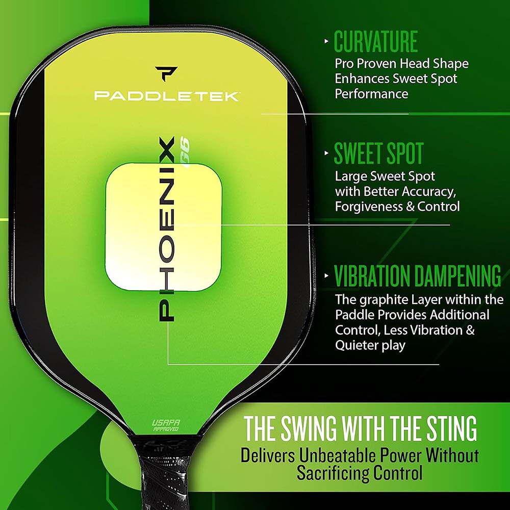 Phoenix G6 Pickleball Paddle Features